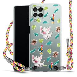 New Carry Case Transparent Stoff colourful/silber