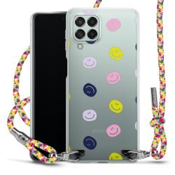 New Carry Case Transparent Stoff colourful/silber