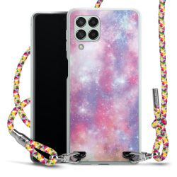 New Carry Case Transparent Stoff colourful/silber