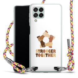 New Carry Case Transparent Stoff colourful/silber