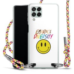 New Carry Case Transparent Stoff colourful/silber