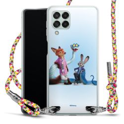 New Carry Case Transparent Stoff colourful/silber