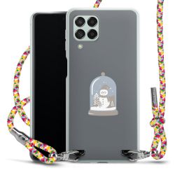 New Carry Case Transparent Stoff colourful/silber