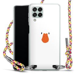 New Carry Case Transparent Stoff colourful/silber