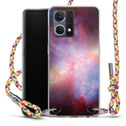 New Carry Case Transparent Stoff colourful/silber