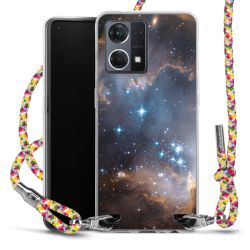 New Carry Case Transparent Stoff colourful/silber