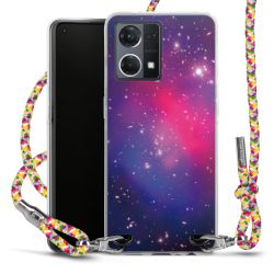 New Carry Case Transparent Stoff colourful/silber