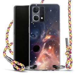 New Carry Case Transparent Stoff colourful/silber