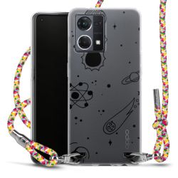 New Carry Case Transparent Stoff colourful/silber