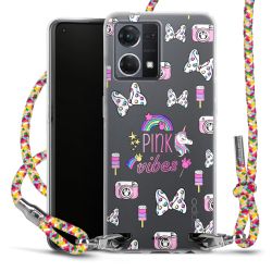 New Carry Case Transparent Stoff colourful/silber