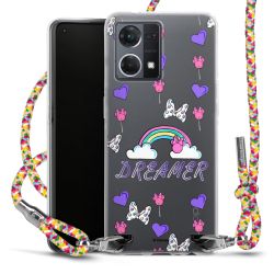 New Carry Case Transparent Stoff colourful/silber