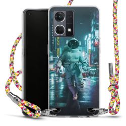 New Carry Case Transparent Stoff colourful/silber