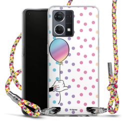 New Carry Case Transparent Stoff colourful/silber