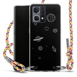 New Carry Case Transparent Stoff colourful/silber