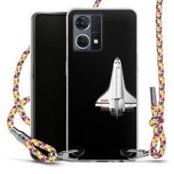 New Carry Case Transparent Stoff colourful/silber