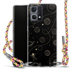 New Carry Case Transparent Stoff colourful/silber