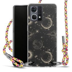 New Carry Case Transparent Stoff colourful/silber