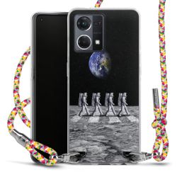 New Carry Case Transparent Stoff colourful/silber