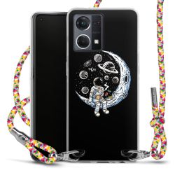 New Carry Case Transparent Stoff colourful/silber