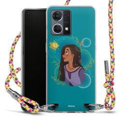 New Carry Case Transparent Stoff colourful/silber