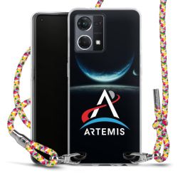 New Carry Case Transparent Stoff colourful/silber