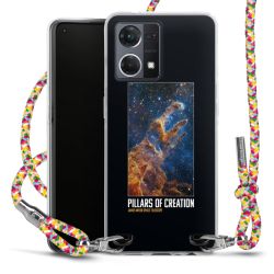 New Carry Case Transparent Stoff colourful/silber