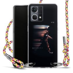 New Carry Case Transparent Stoff colourful/silber