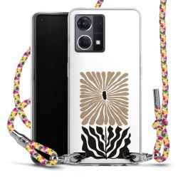 New Carry Case Transparent Stoff colourful/silber