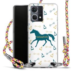 New Carry Case Transparent Stoff colourful/silber