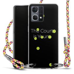 New Carry Case Transparent Stoff colourful/silber