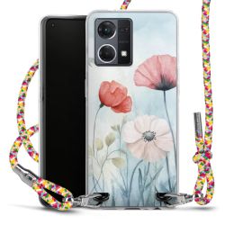 New Carry Case Transparent Stoff colourful/silber