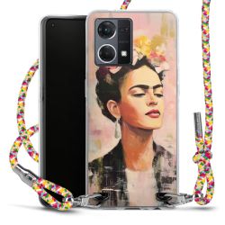 New Carry Case Transparent Stoff colourful/silber