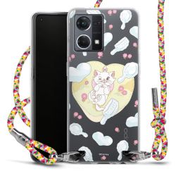 New Carry Case Transparent Stoff colourful/silber