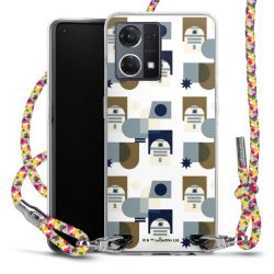 New Carry Case Transparent Stoff colourful/silber