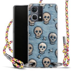 New Carry Case Transparent Stoff colourful/silber