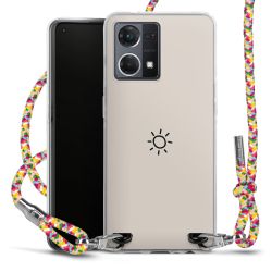 New Carry Case Transparent Stoff colourful/silber