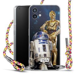 New Carry Case Transparent Stoff colourful/silber