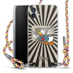 New Carry Case Transparent Stoff colourful/silber