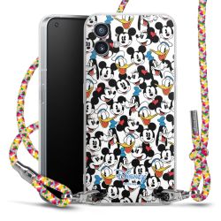 New Carry Case Transparent Stoff colourful/silber