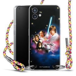 New Carry Case Transparent Stoff colourful/silber