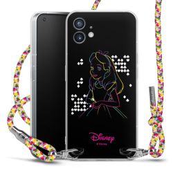 New Carry Case Transparent Stoff colourful/silber