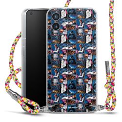 New Carry Case Transparent Stoff colourful/silber