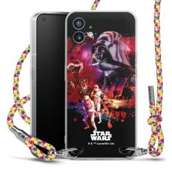 New Carry Case Transparent Stoff colourful/silber