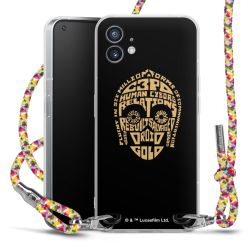 New Carry Case Transparent Stoff colourful/silber