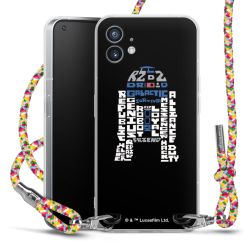 New Carry Case Transparent Stoff colourful/silber