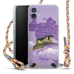 New Carry Case Transparent Stoff colourful/silber