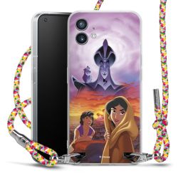 New Carry Case Transparent Stoff colourful/silber