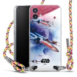 New Carry Case Transparent Stoff colourful/silber