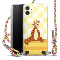 New Carry Case Transparent Stoff colourful/silber