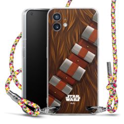 New Carry Case Transparent Stoff colourful/silber